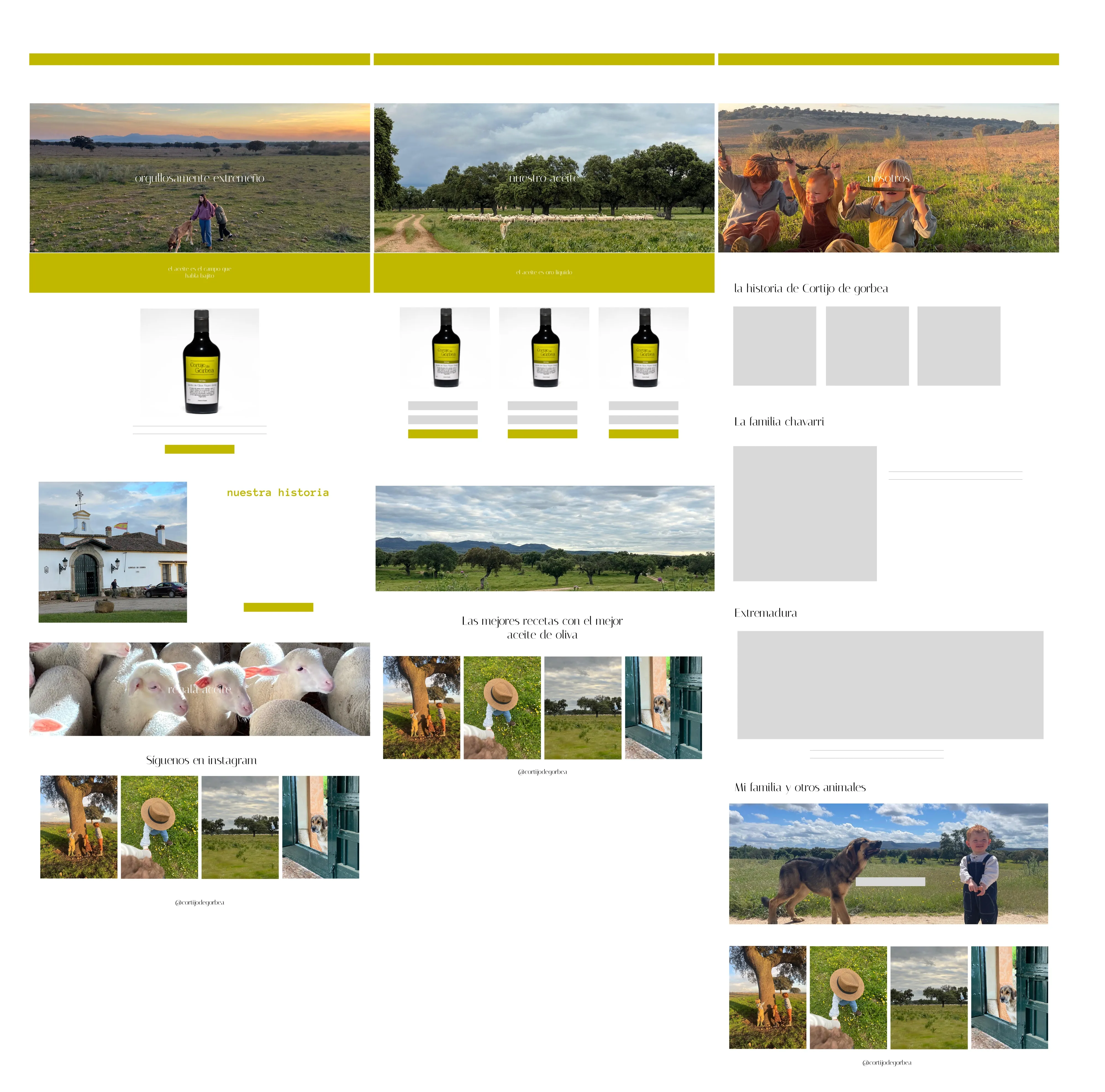 Diseño web y social media de Cortijo de Gorbea